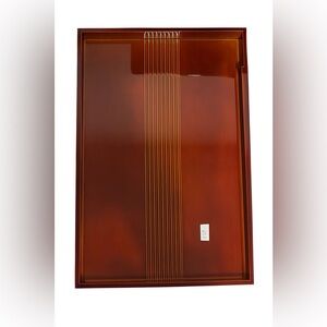 Authentic Japanese SHIKKI Hida Takayama Shunkei-nuri Lacquerware Tray, NWT